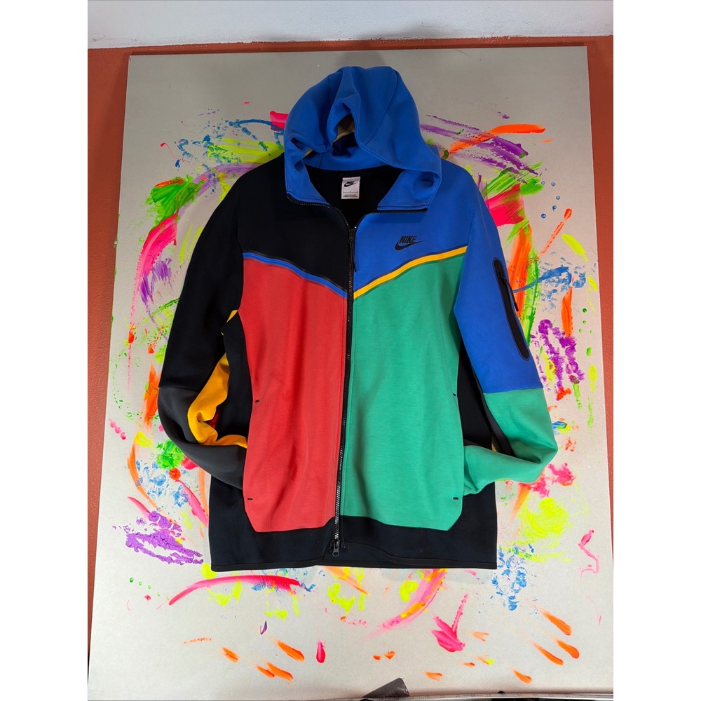 Nike Tech Fleece Colorblock Full Zip Mens Large